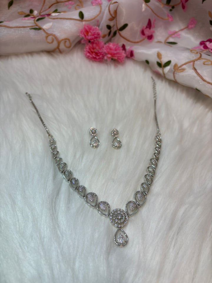 Perfect American Diamond Necklace Set