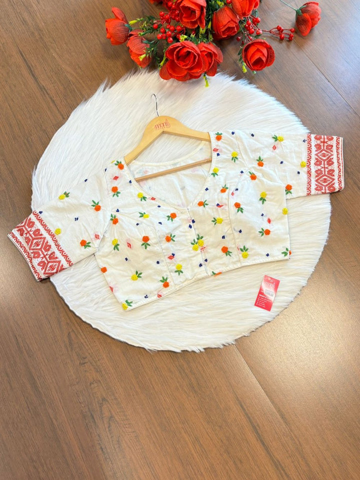 Shade Of French Knot (Designer Blouse)