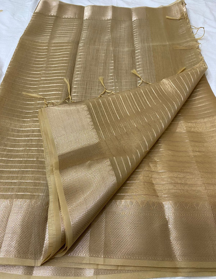 Golden Aura- Banarasi Tissue Organza Saree