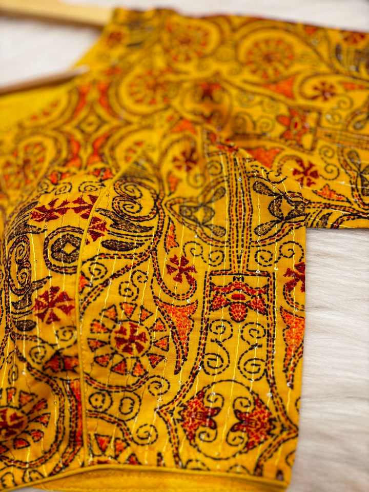 Aishani - Designer Kantha Print Blouse