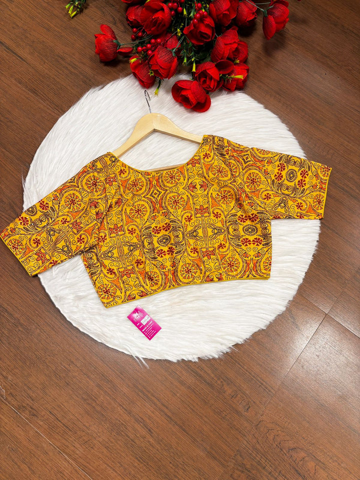 Aishani - Designer Kantha Print Blouse