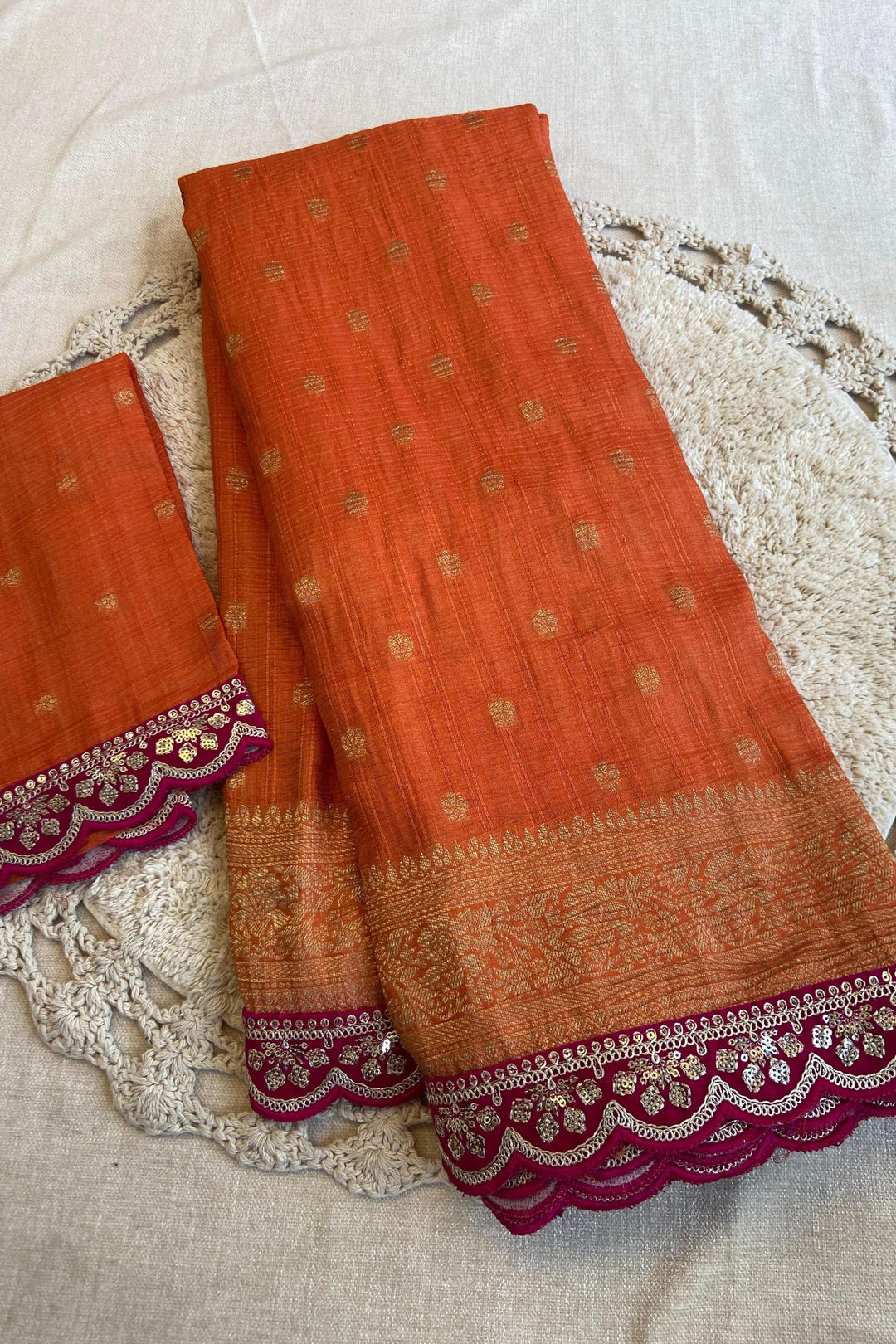 Aromatic Fire Designer Banarasi Silk Saree