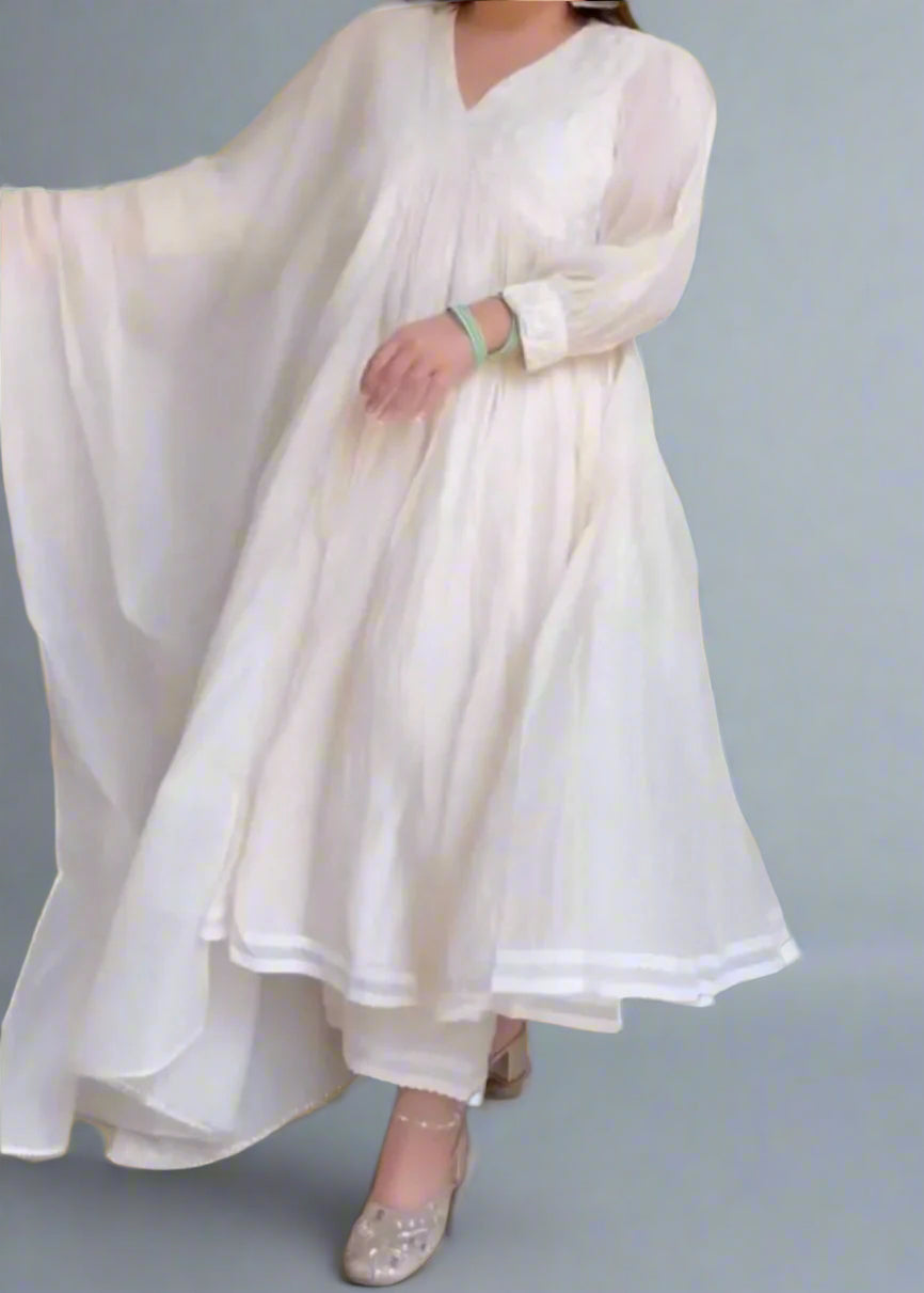 The Autumn Sun Silk Kurti Set