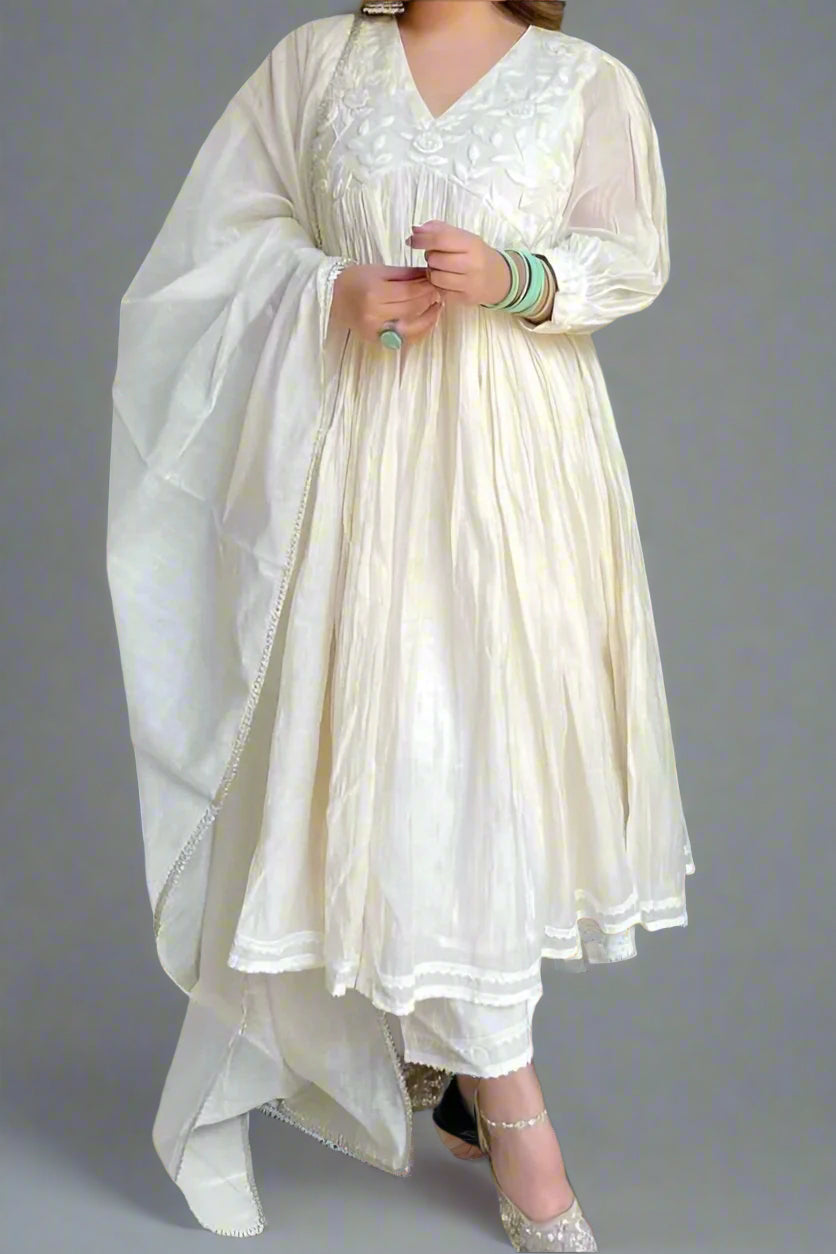 The Autumn Sun Silk Kurti Set