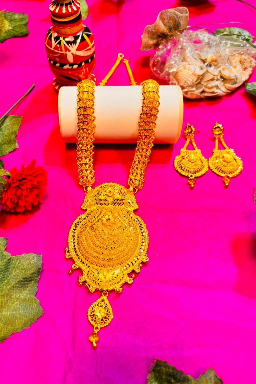 Har Set New Dizain Gold Har Inaya Gold Plated Sita Har Bridal