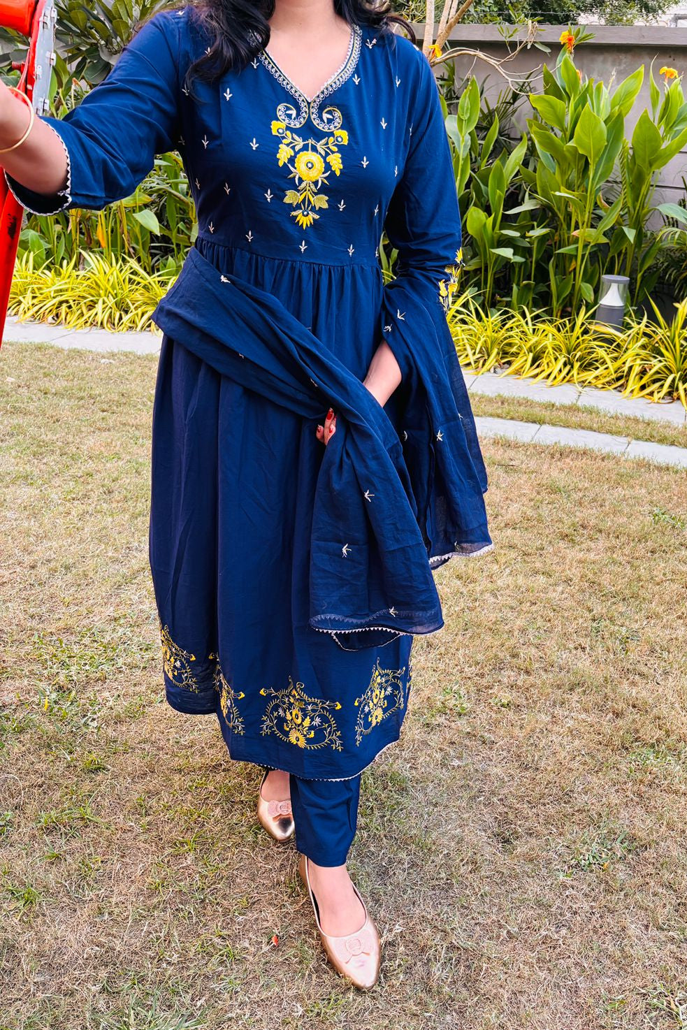 Clair De Lune Cotton Kurti Set