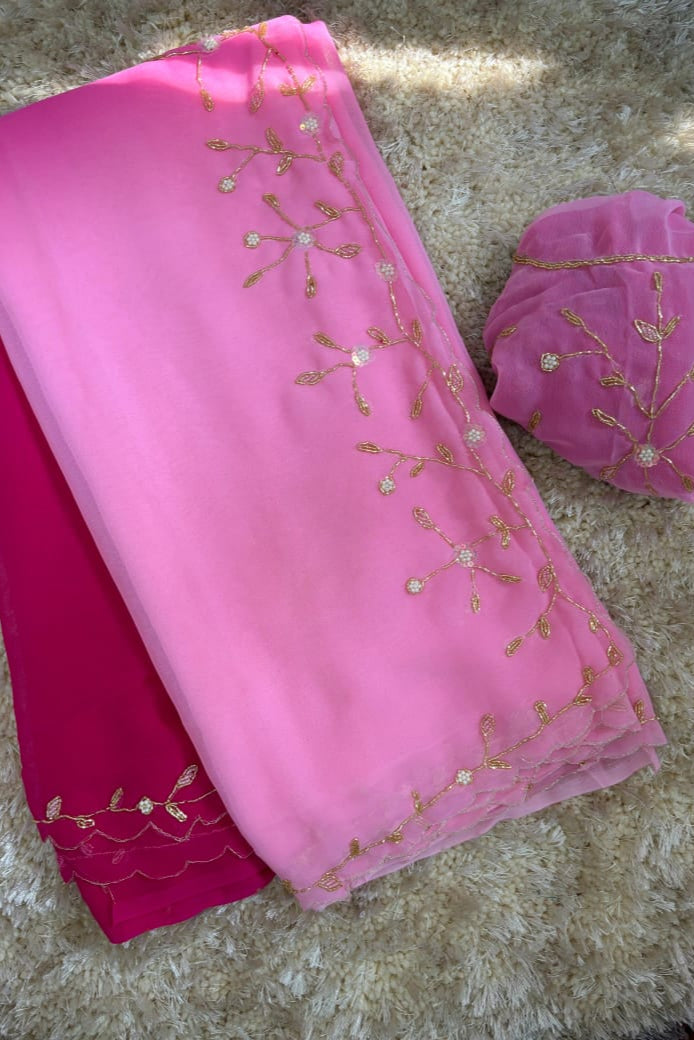 Darling Sight Designer Georgette Saree