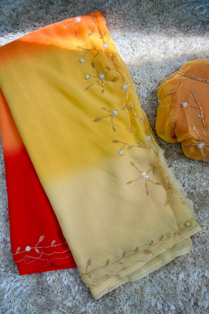 Darling Sight Designer Georgette Saree