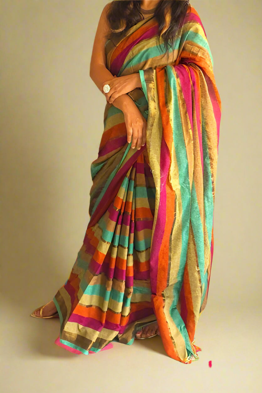 Bengal Canvas Khadi Cotton Saree