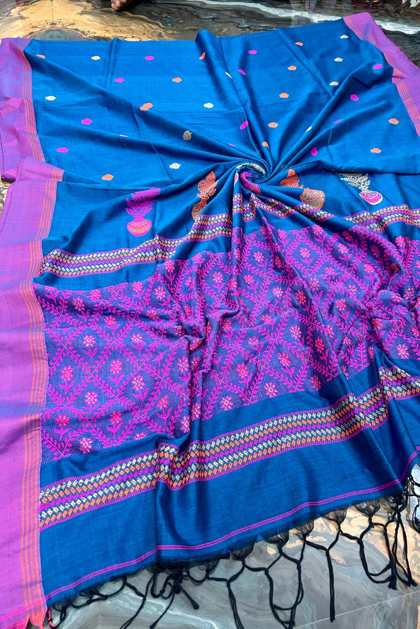 Snehvarsha - Pure Marcerized Cotton Saree