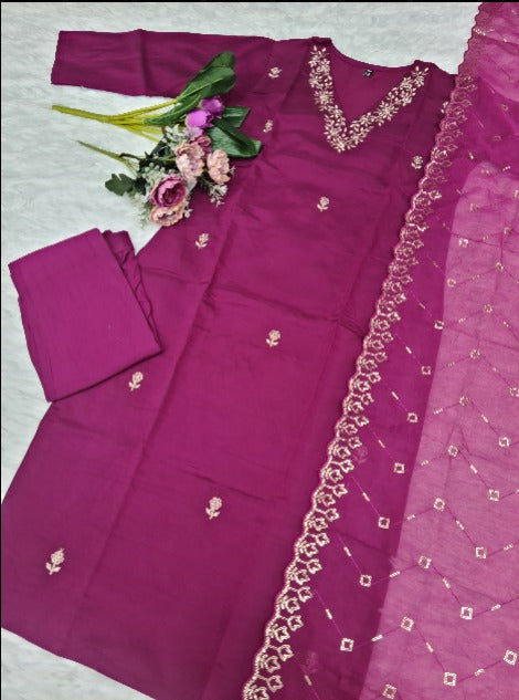 Beacon Of Hope Silk Kurti Set