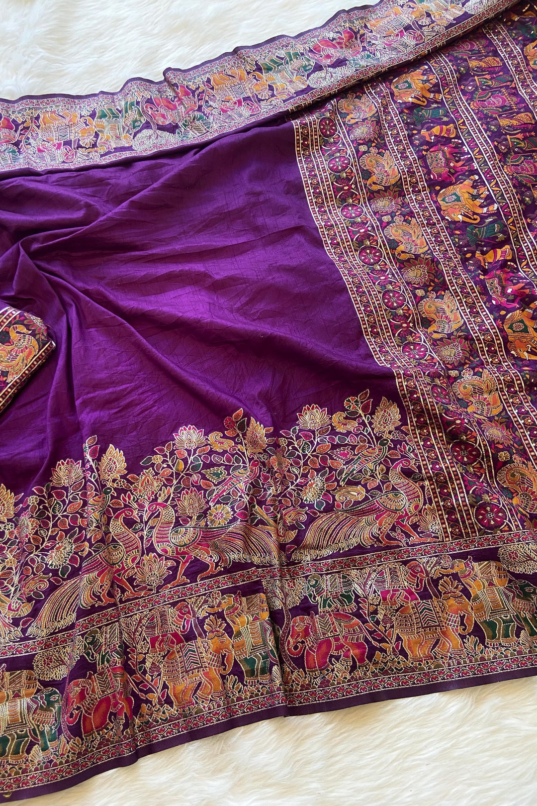 Essence Of A Woman Pashmina Silk Saree