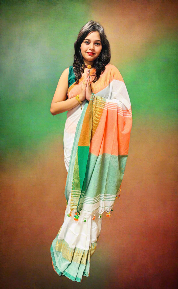 True Indian - Republic Day Special Tricolor Saree