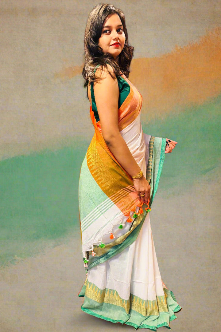True Indian - Republic Day Special Tricolor Saree