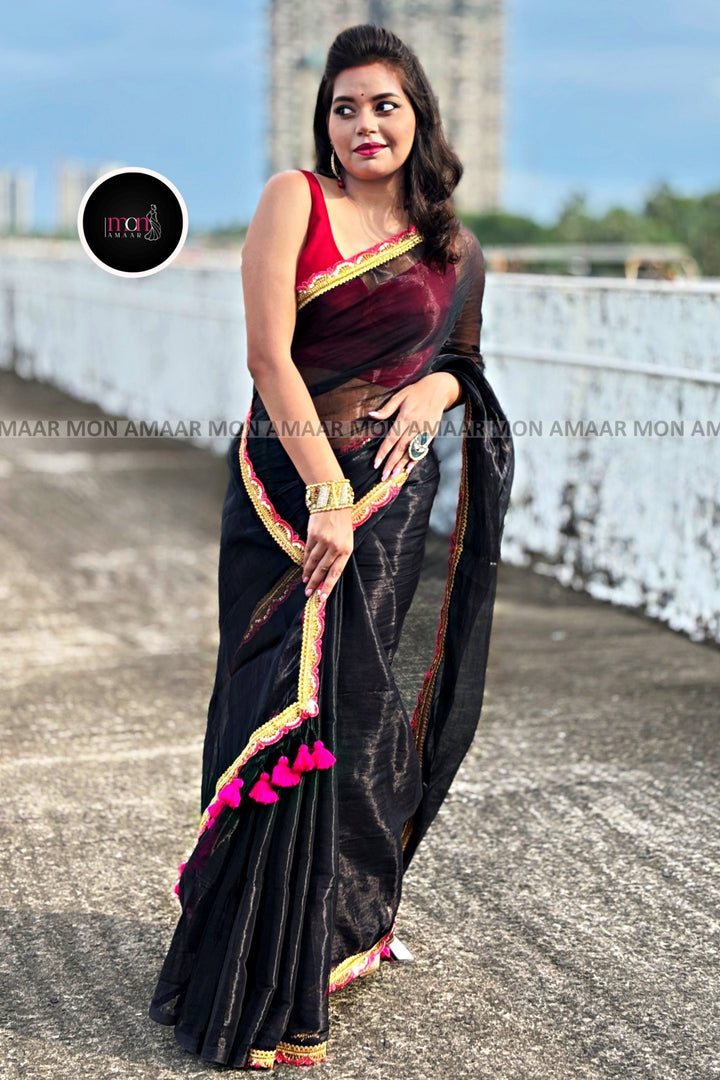 Amrithavarshini -Showers Of Nectar Cotton Tissue Saree