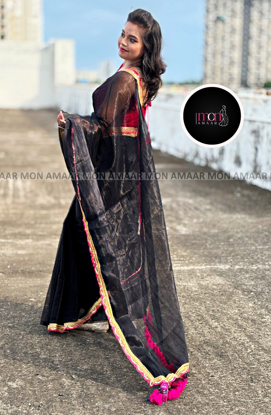 Amrithavarshini -Showers Of Nectar Cotton Tissue Saree