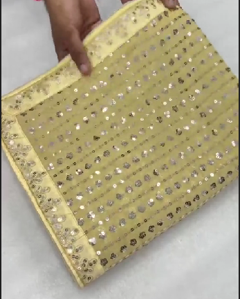 Stitch & Soul Georgette Silk Saree