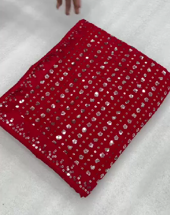 Stitch & Soul Georgette Silk Saree