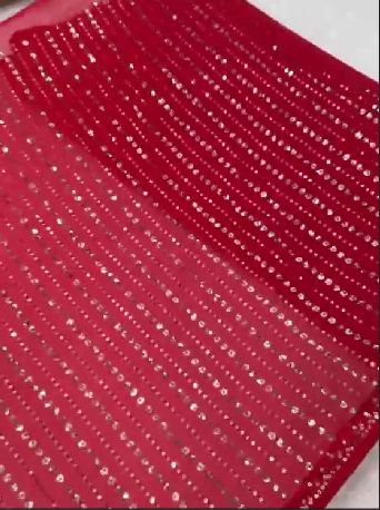 Stitch & Soul Georgette Silk Saree