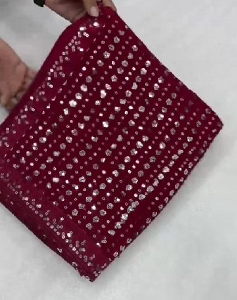 Stitch & Soul Georgette Silk Saree