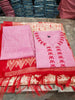 Classy Pink Khadi Cotton Kurti Set