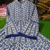 Impressive Princess Cotton Indigo Dress
