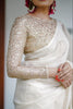 Goodness of White Linen Saree