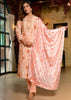 Feminine Pink Jaipur Pure Muslin Festive Kurti Set