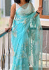 Decendants Of Fall's (Colors As You Like) Pure Organza Saree