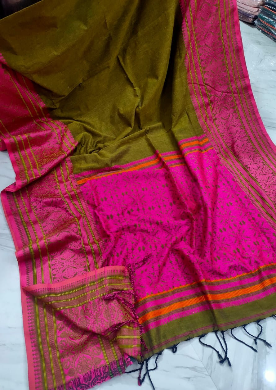 Comfort Story - Pure Marcerized Cotton Saree