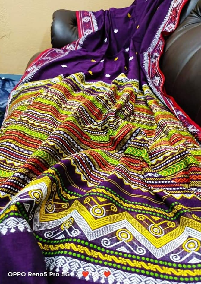 Inside Out - A Beautiful Mercerized Cotton Saree