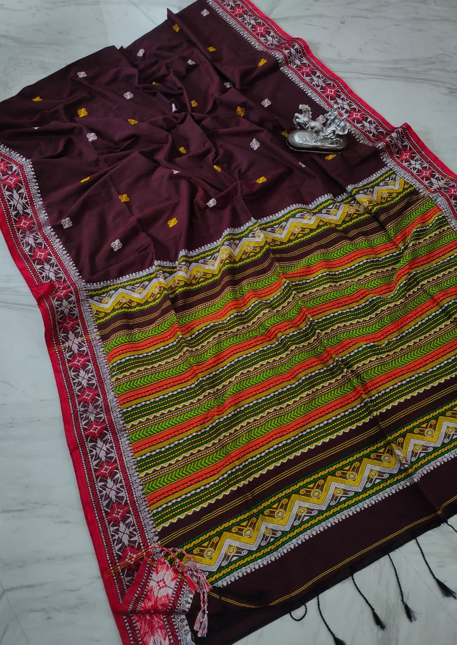 Inside Out - A Beautiful Mercerized Cotton Saree