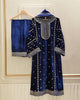 Key to Beauty - Blue Velvet Designer Suit Set