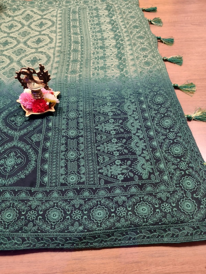 Spill the beans Of Beauty(Dual Tone Saree)