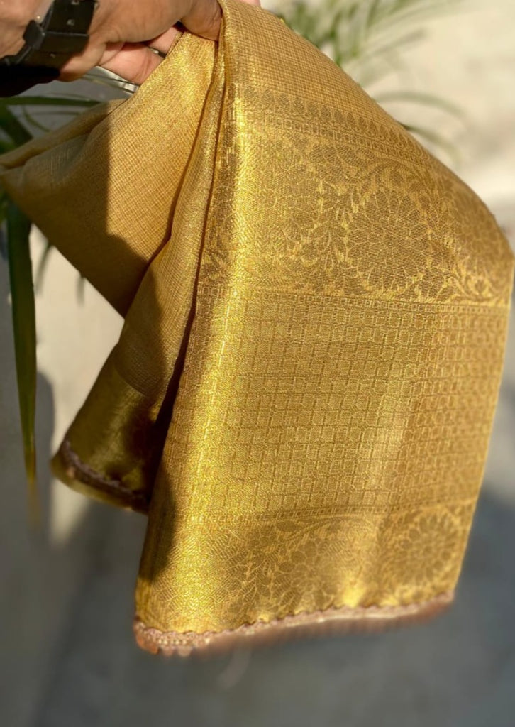 Golden Time- Tissue Banarasi Silk Saree
