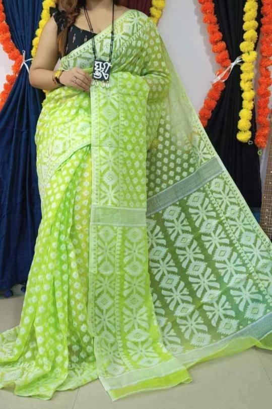 Parijat Dhakai Jamdani Saree