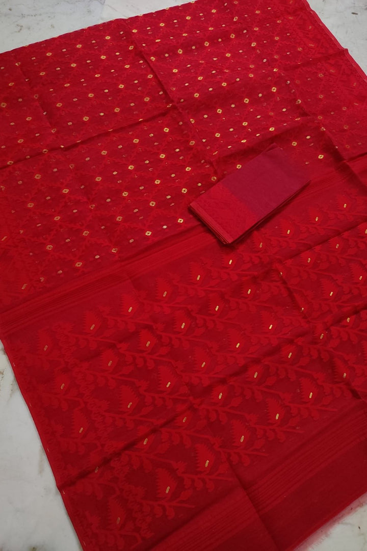 BishnuPriya Dhakai Jamdani Saree(cotton)