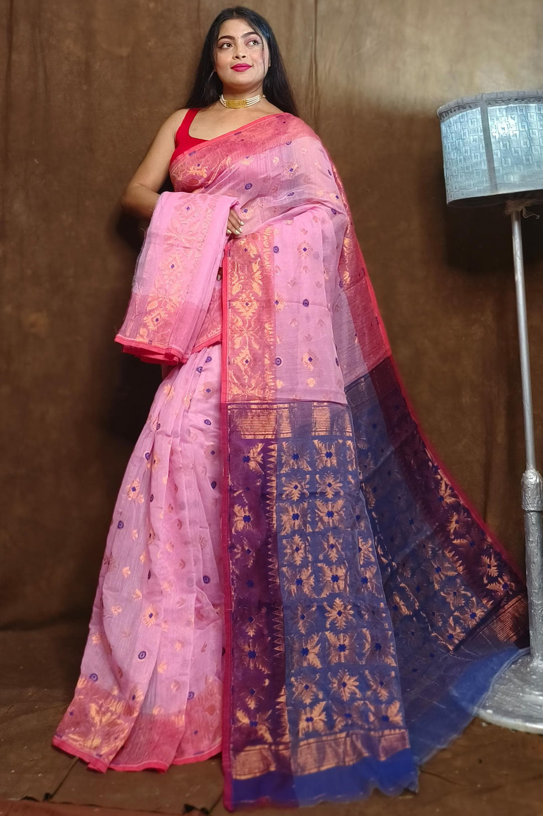 Bibhuti Dhakai Jamdani Saree