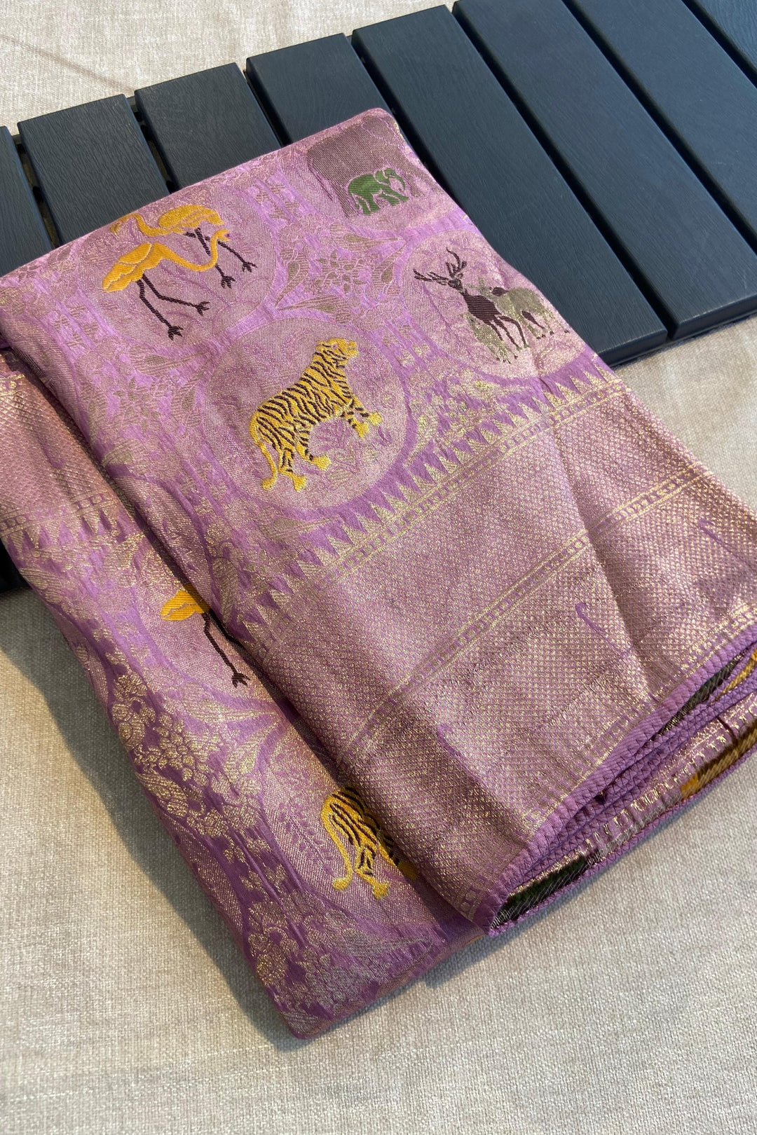 Vibrant Of Soul Georgette Banarasi Silk Saree