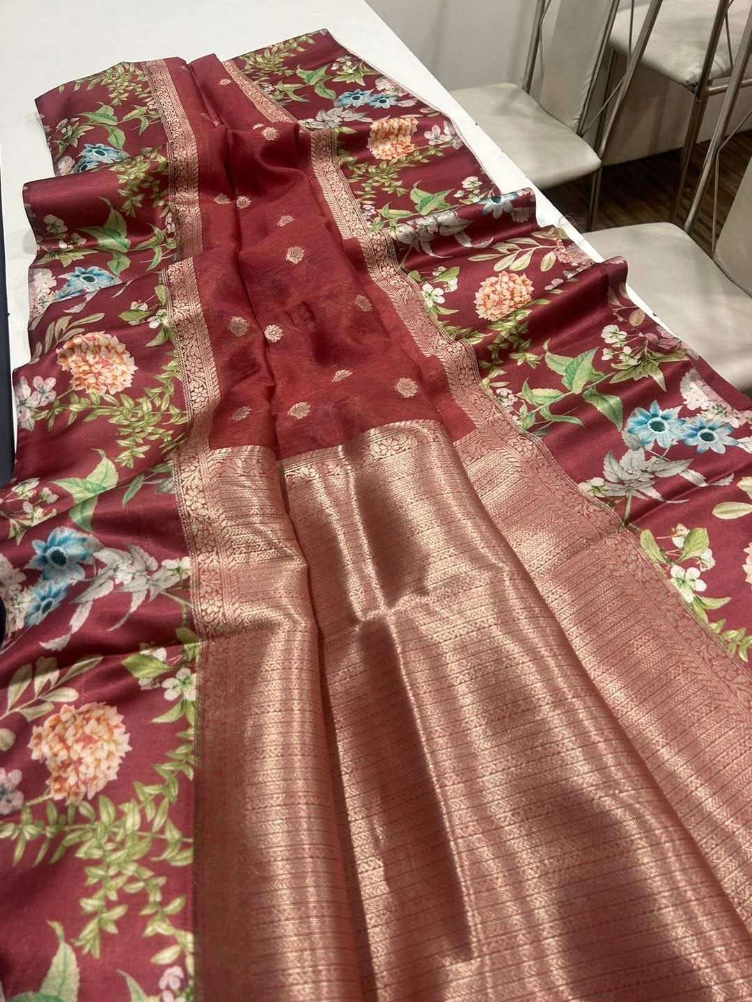 Yuyake Kanjivaram Silk Saree