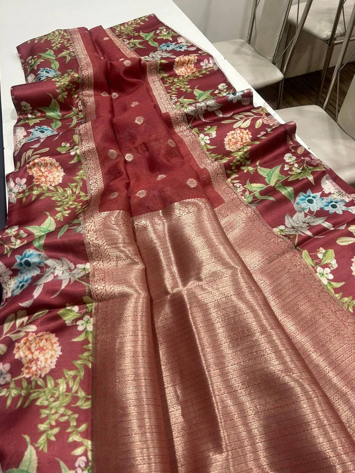 Yuyake Kanjivaram Silk Saree