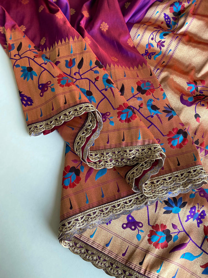 Canals Of Heart Paithani Silk Saree