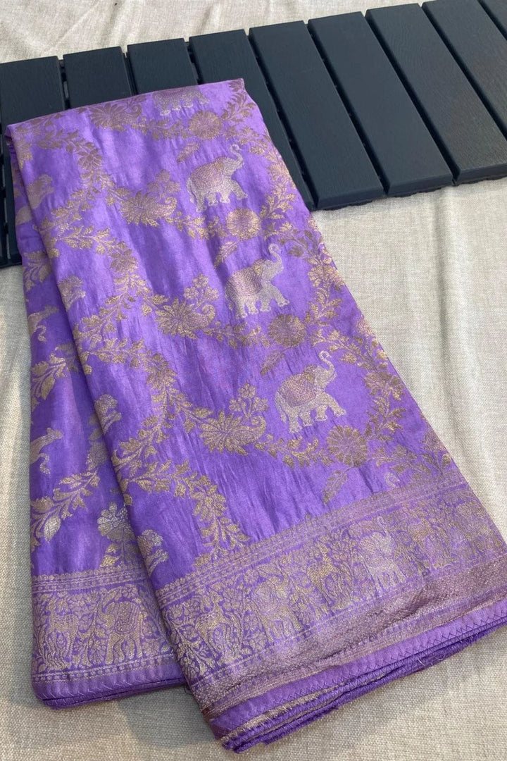 Bright Blend Fancy Silk Saree