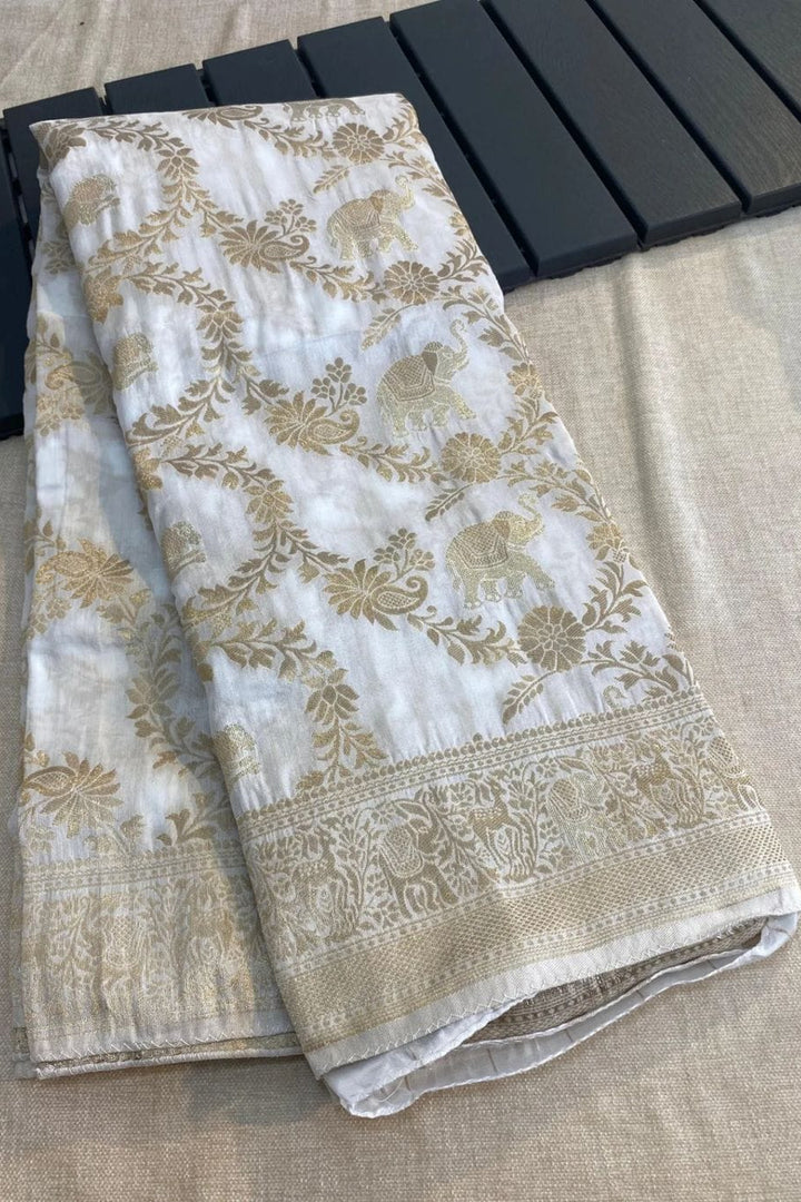 Bright Blend Fancy Silk Saree