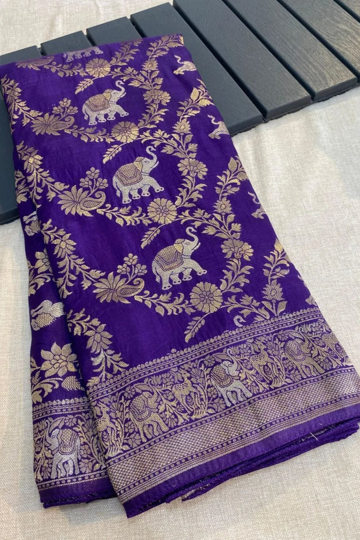 Bright Blend Fancy Silk Saree