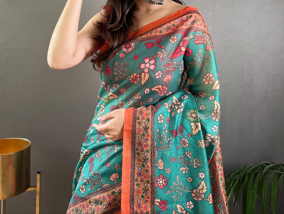 Art Meets Fabric Kalamkari Cotton Saree
