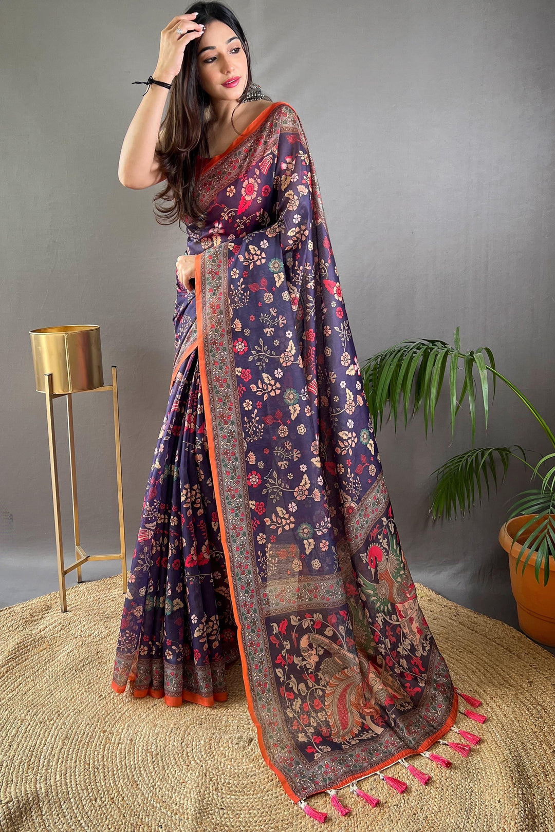 Art Meets Fabric Kalamkari Cotton Saree