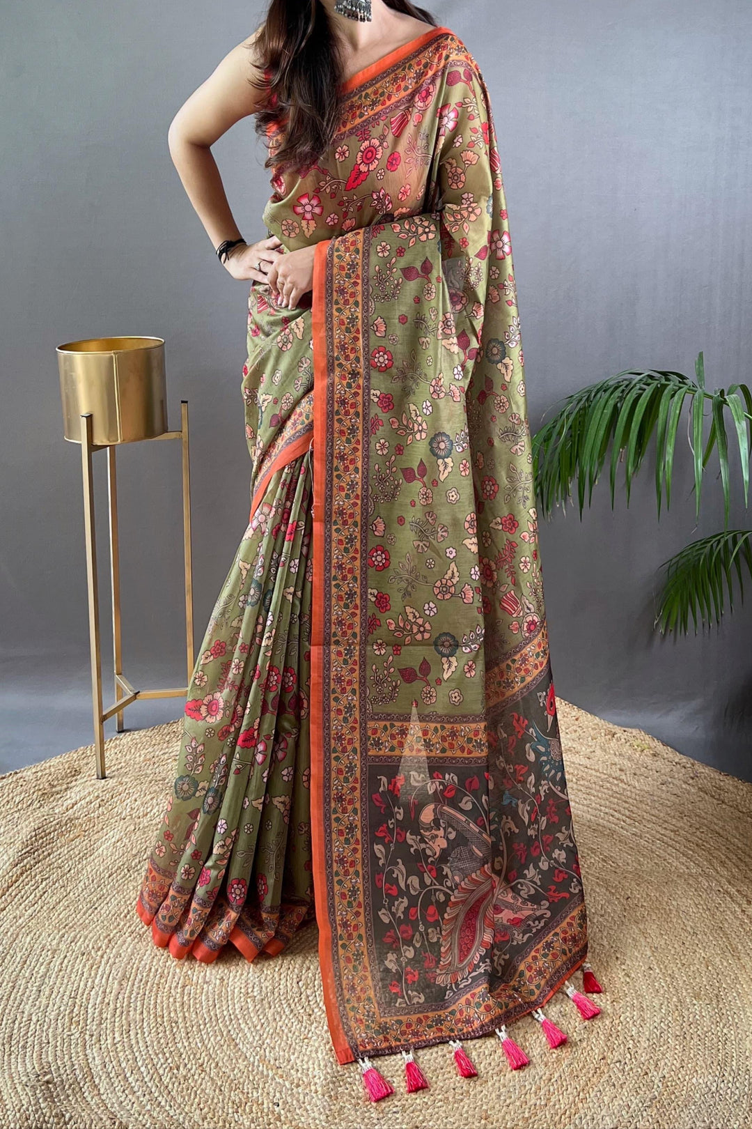 Art Meets Fabric Kalamkari Cotton Saree