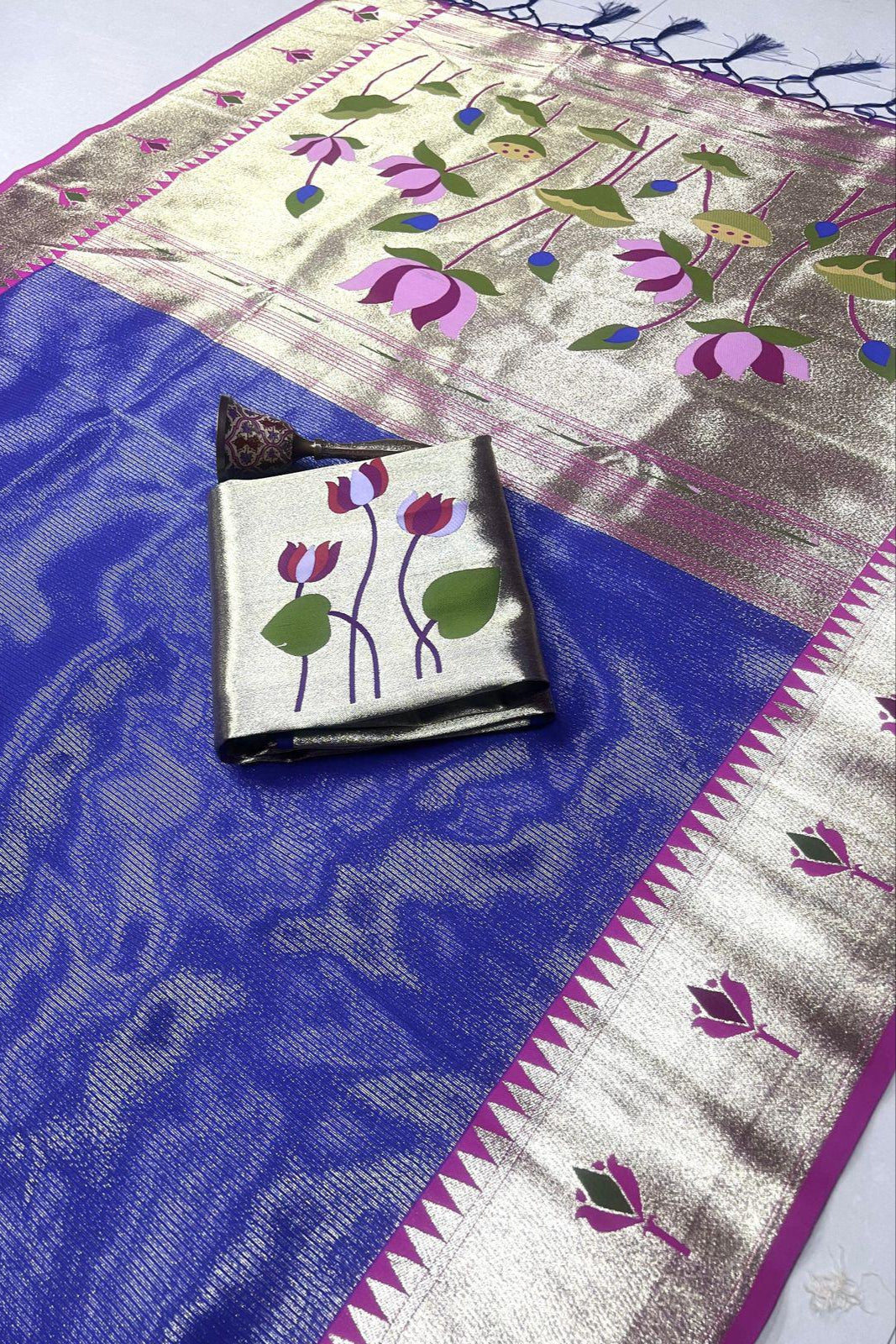 Joy In The Journey Kanjivarum Paithani Silk Saree