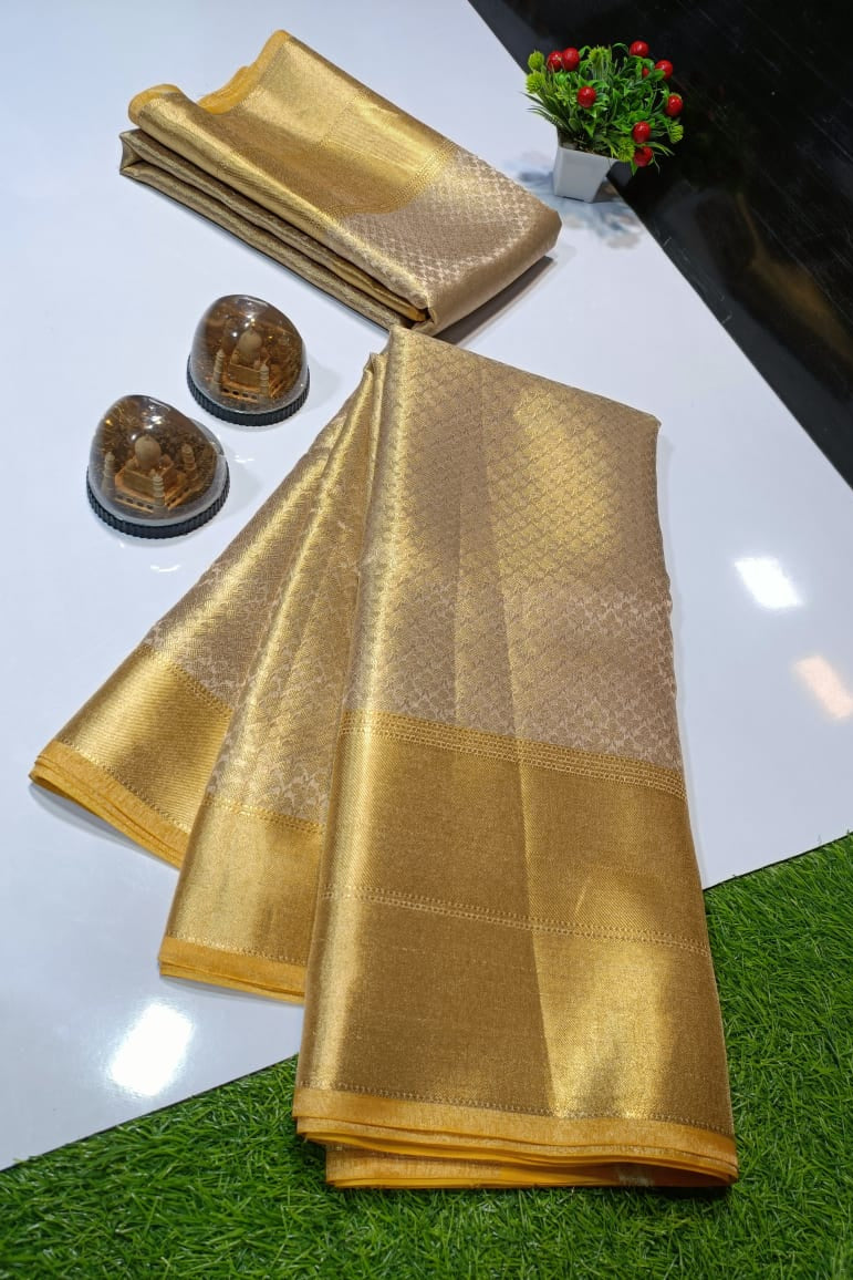 Pure Gold Timeless Heritage - Banarasi Tissue Silk